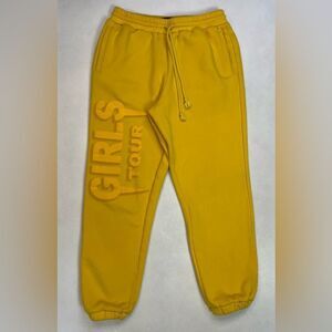 Sorella Girls Tour Jogger Sweatpants Women Small Yellow
